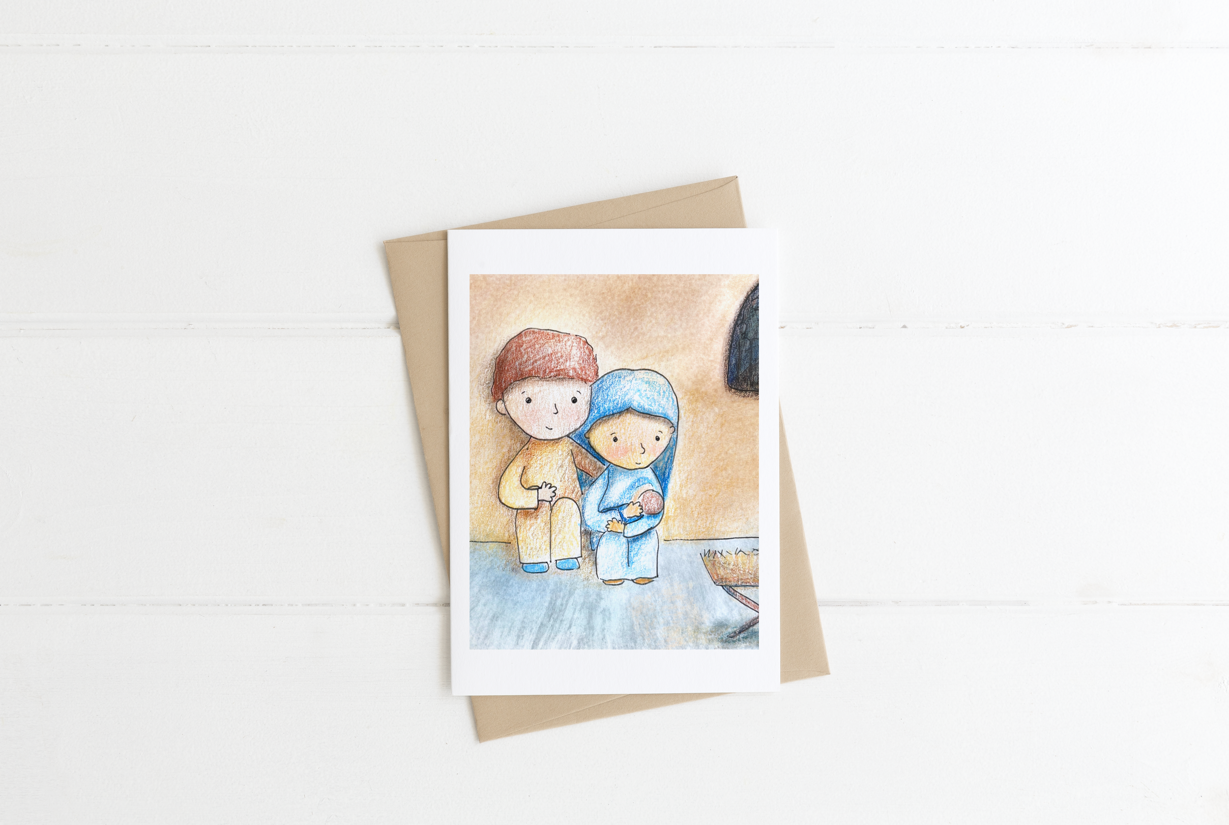 Mary Nursing Greeting Card