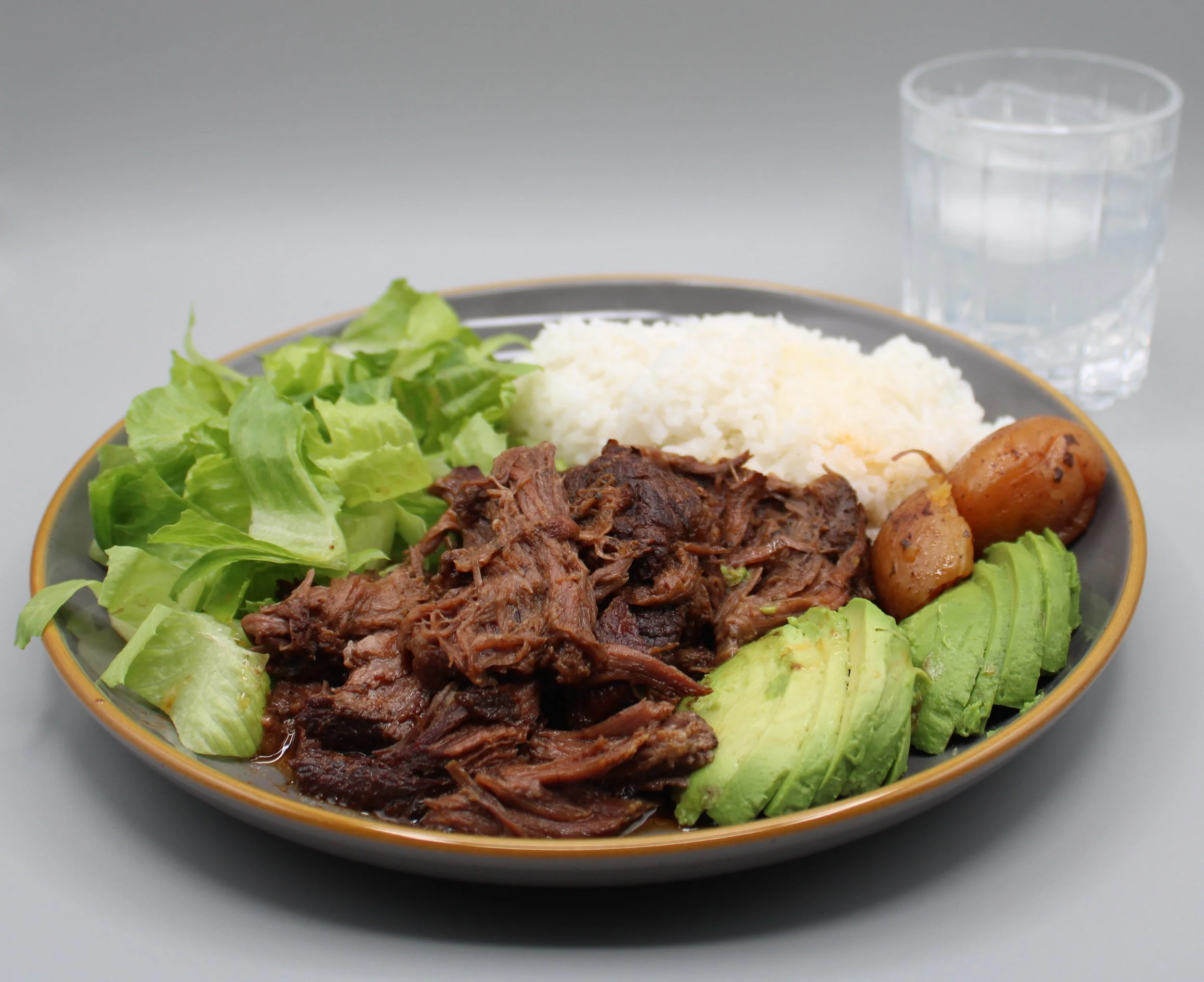 Chipotle Pot Roast Bowl with Rice &amp; Avocado