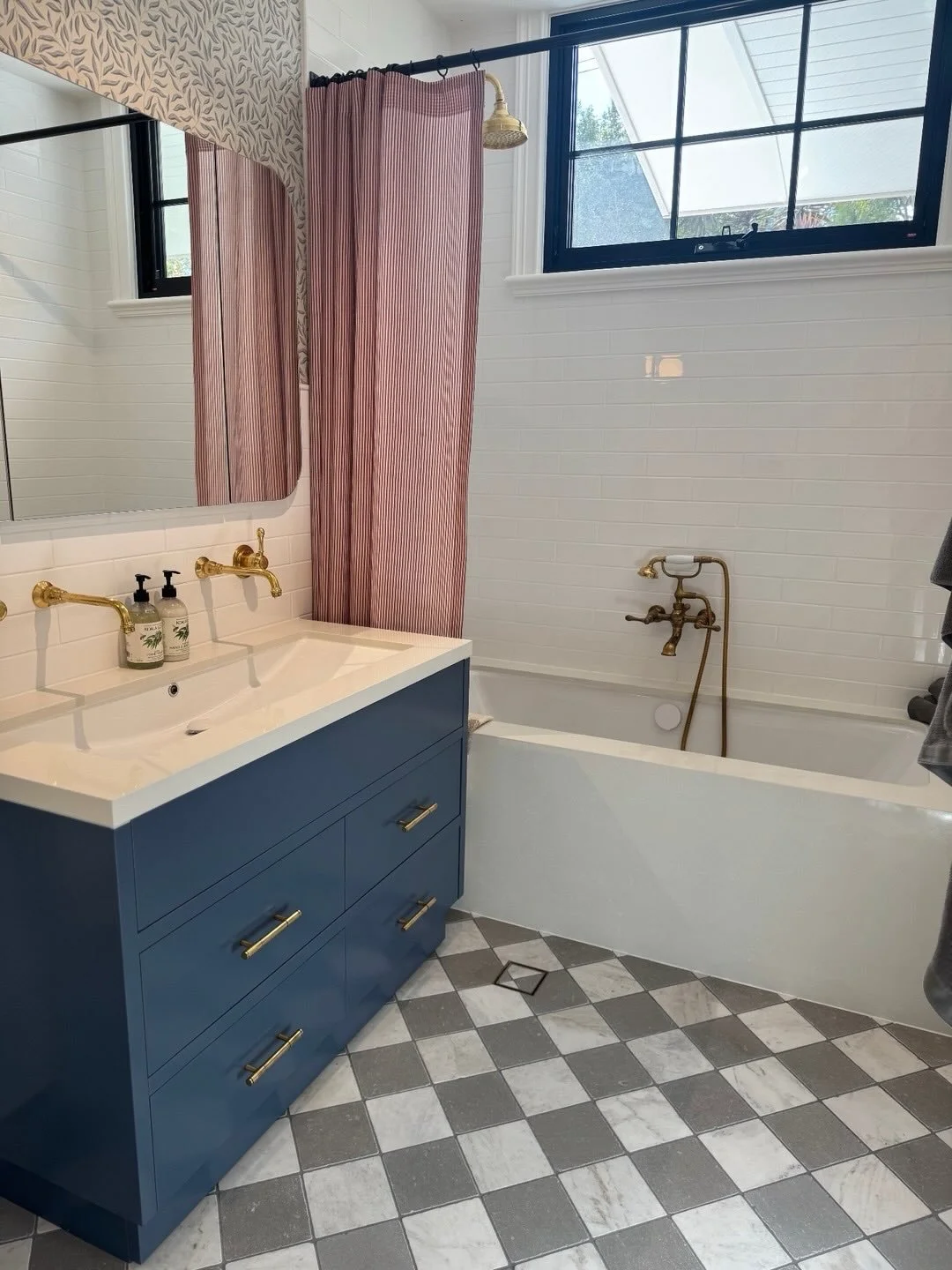 Custom vanity design for a family bathroom. We designed this one in collaboration with our beautiful clients. That&rsquo;s the power of openness, thoughtful communication and truly listening before planning out spaces for how they will *actually* be 