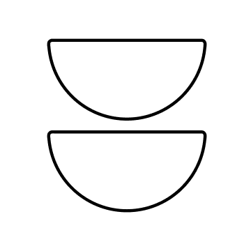 A black silhouette of a woman holding a large shopping bag against a white background.