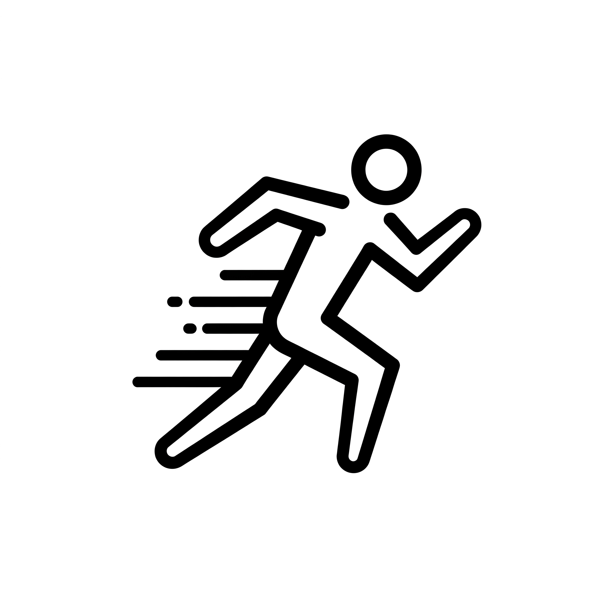 Person running showing quick healing and recovery time.