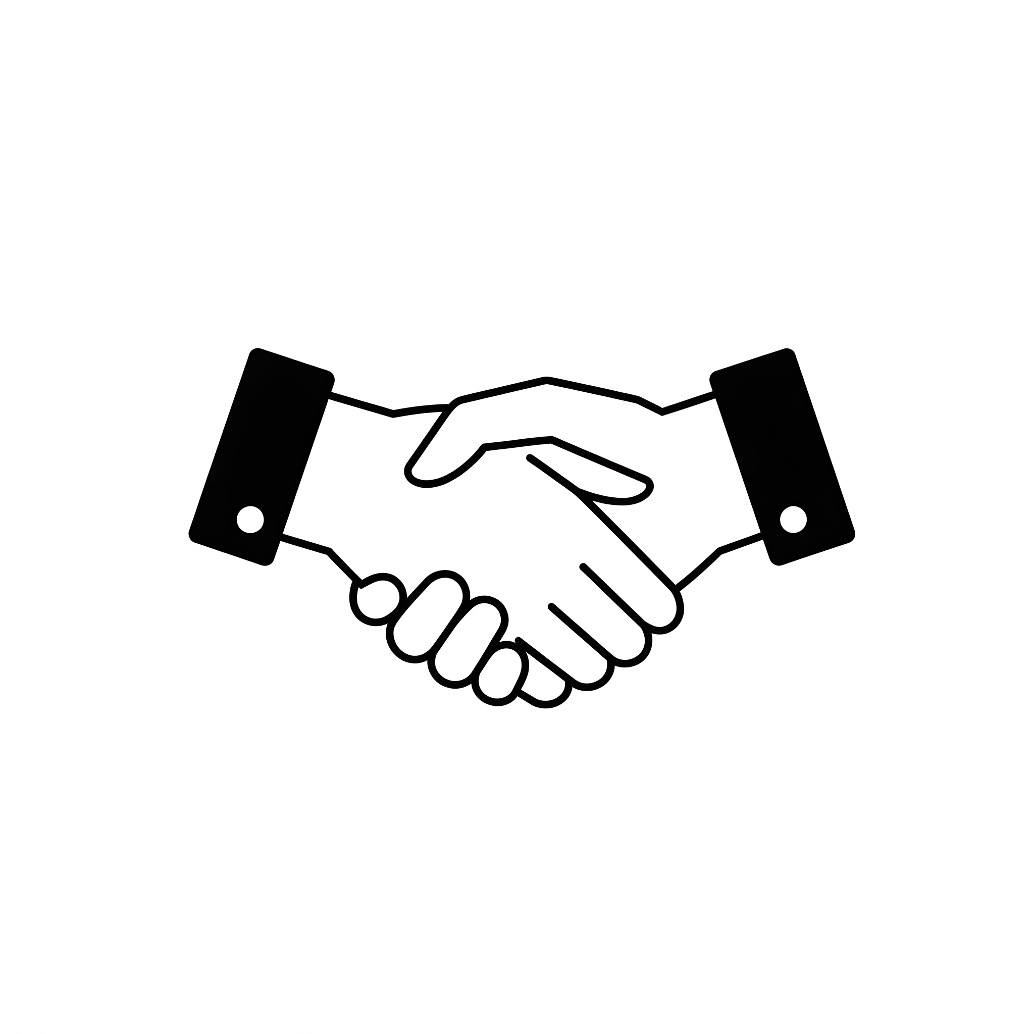 Two hands clasped to show Revolution's integrated approach.