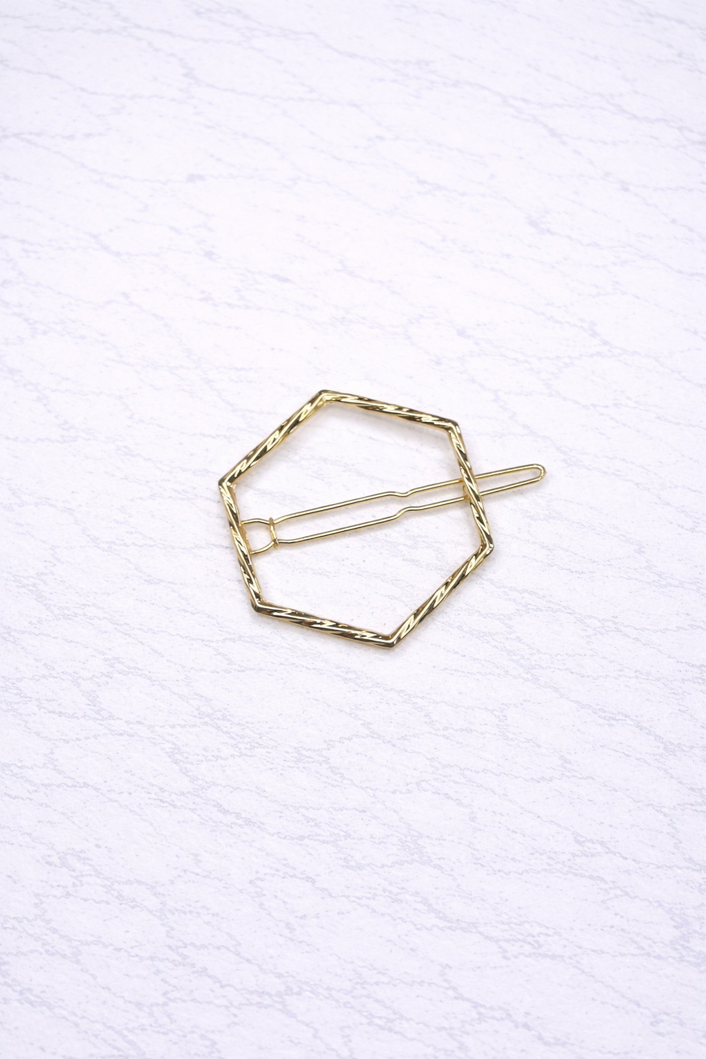 Gold Hexagon Clip