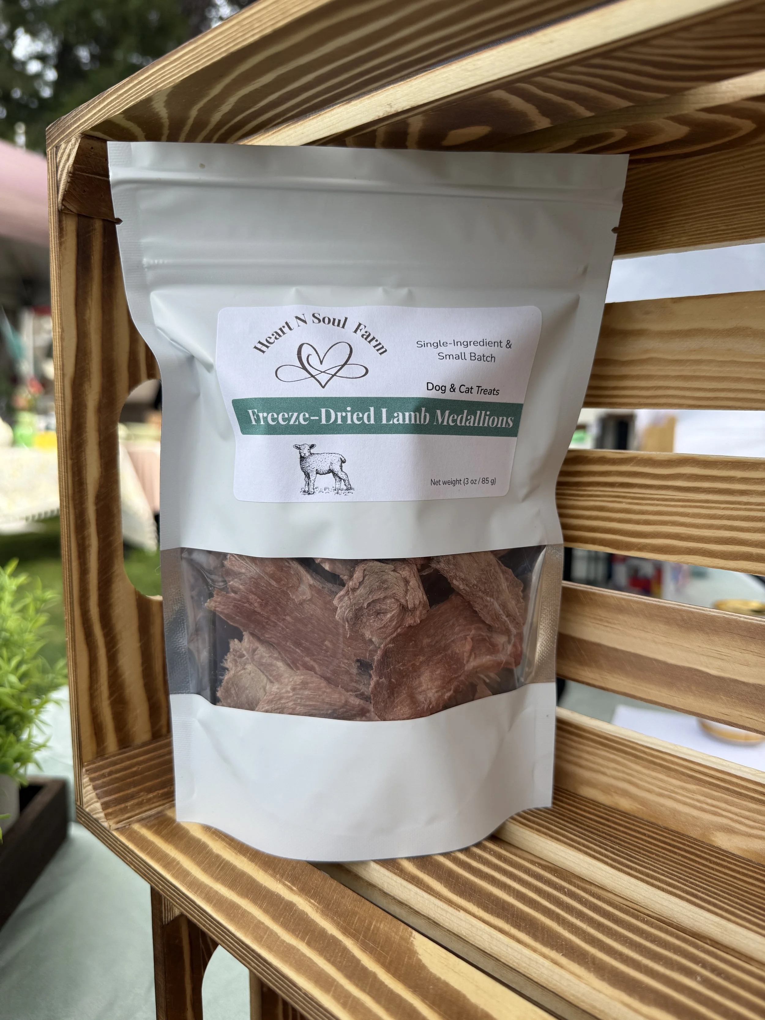Lamb Medallions - Small‑Batch Freeze‑Dried Dog & Cat Treats