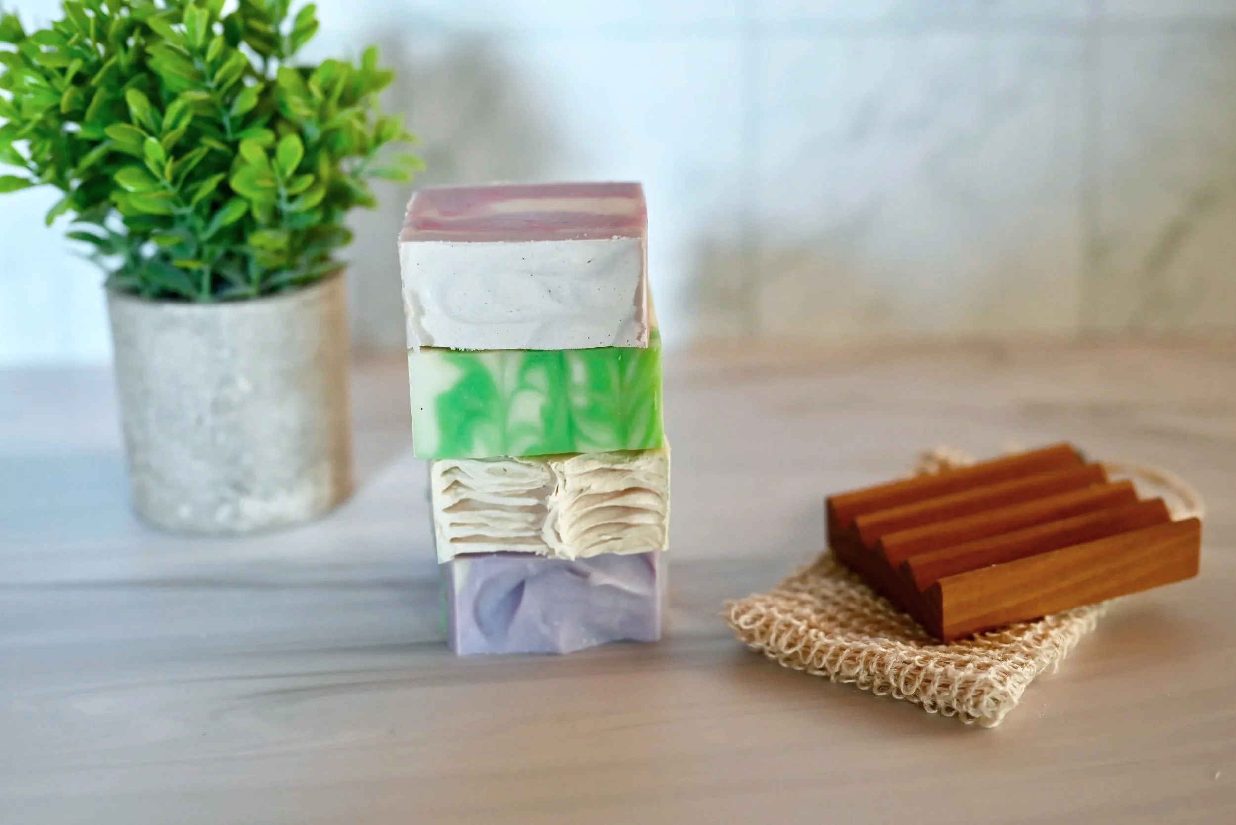 Assorted Stack of our goat milk soaps