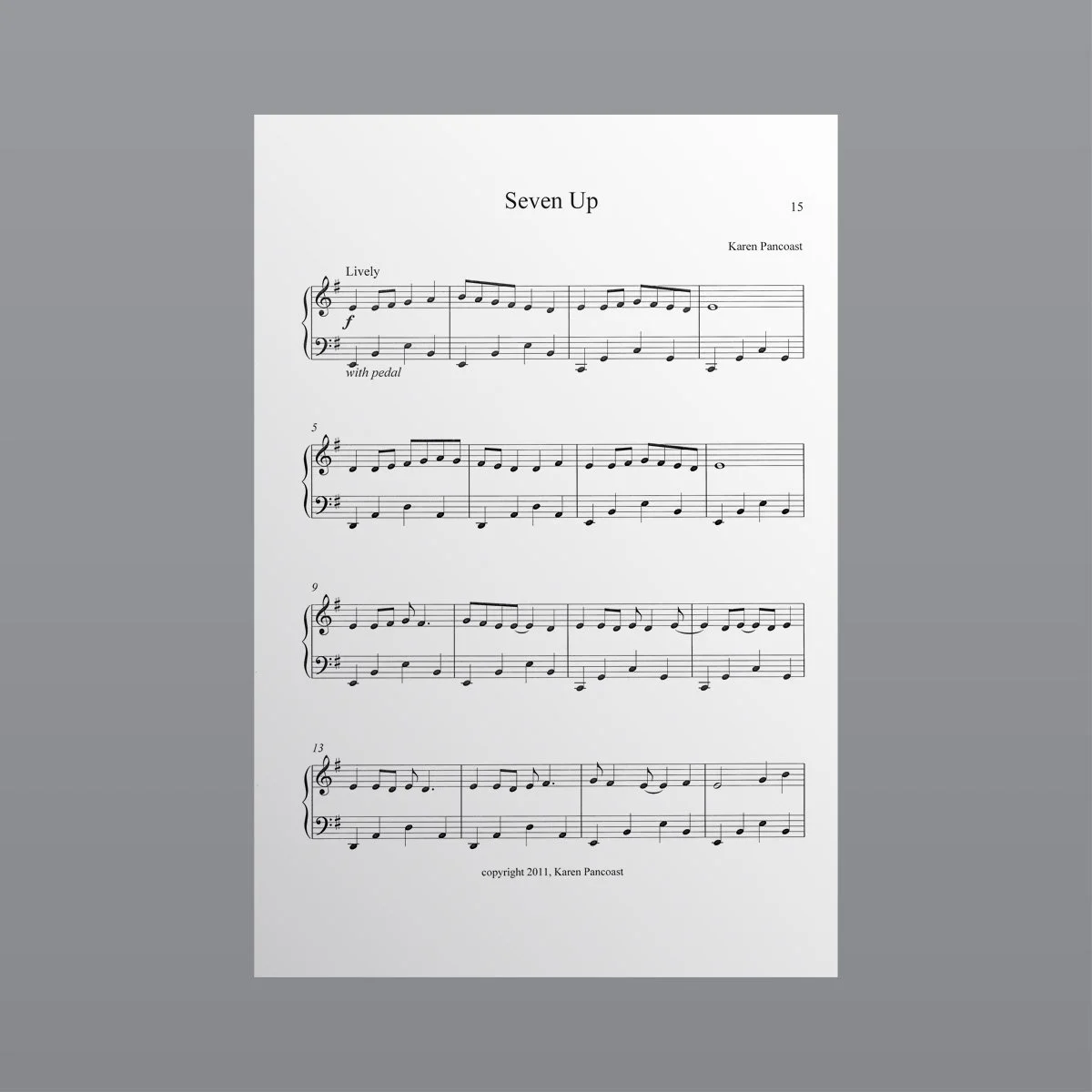 Seven Up - Sheet Music