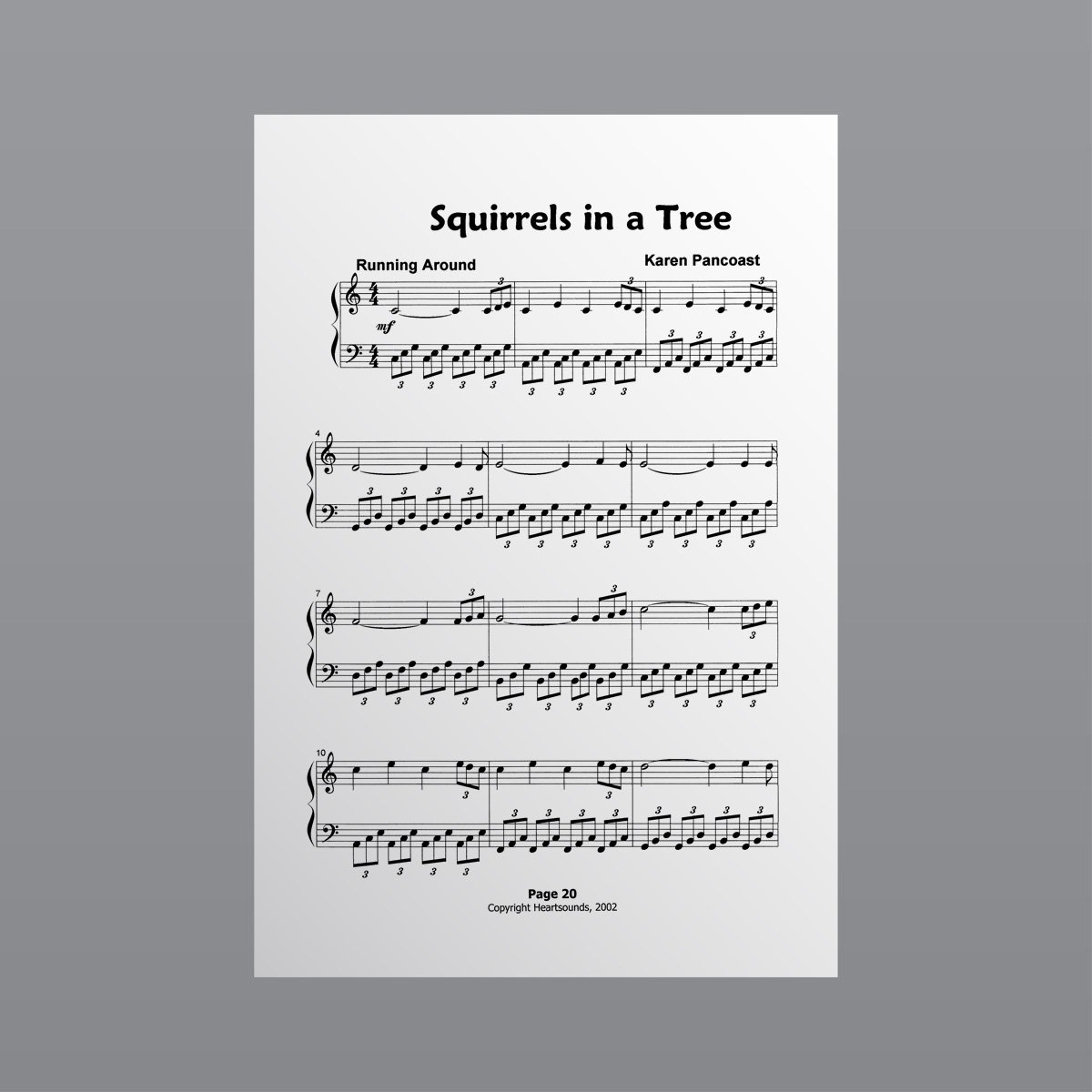 Squirrels in a Tree - Sheet Music