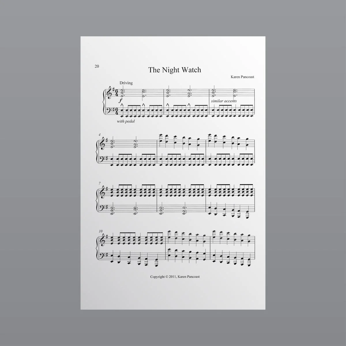 The Night Watch - Sheet Music