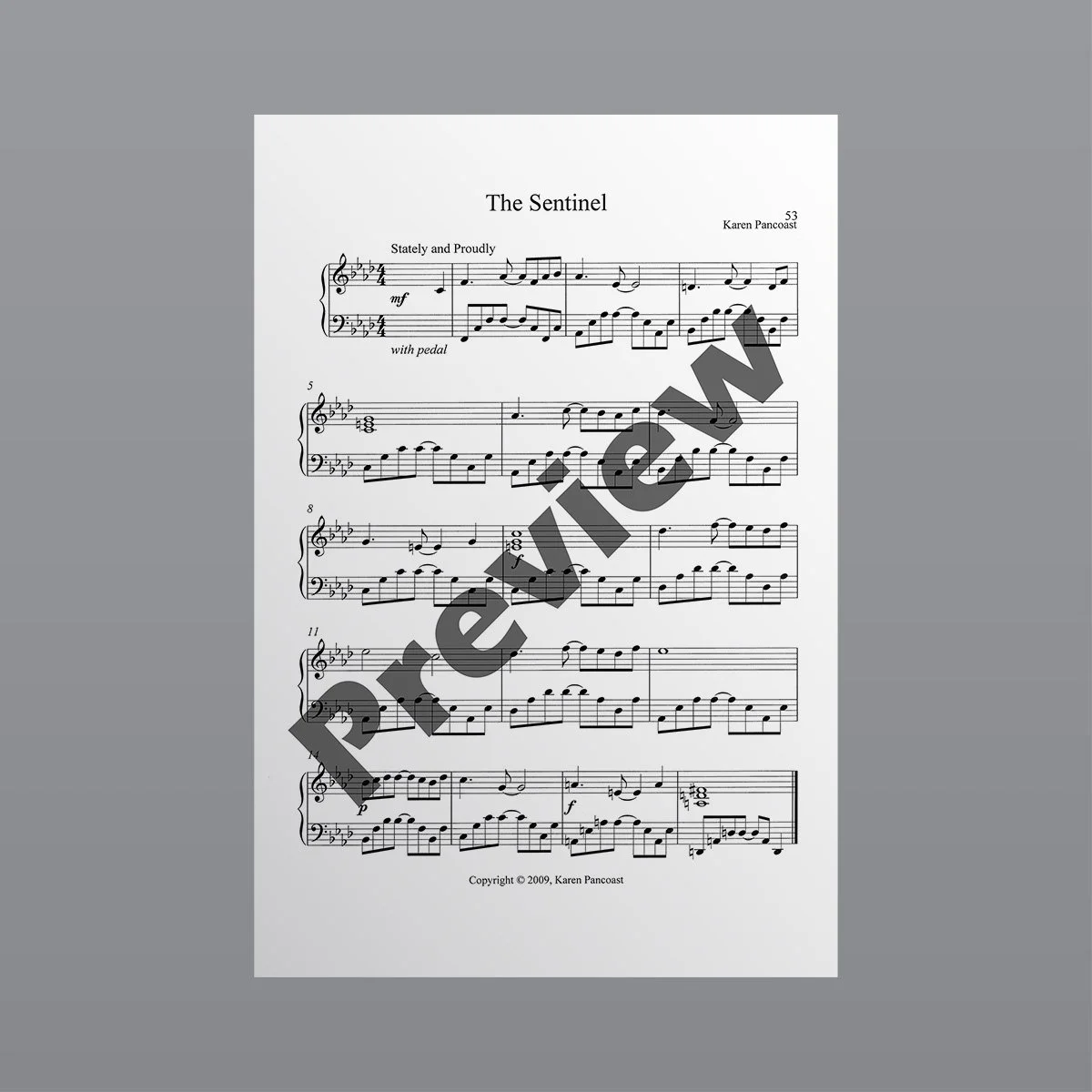 The Sentinel - Sheet Music