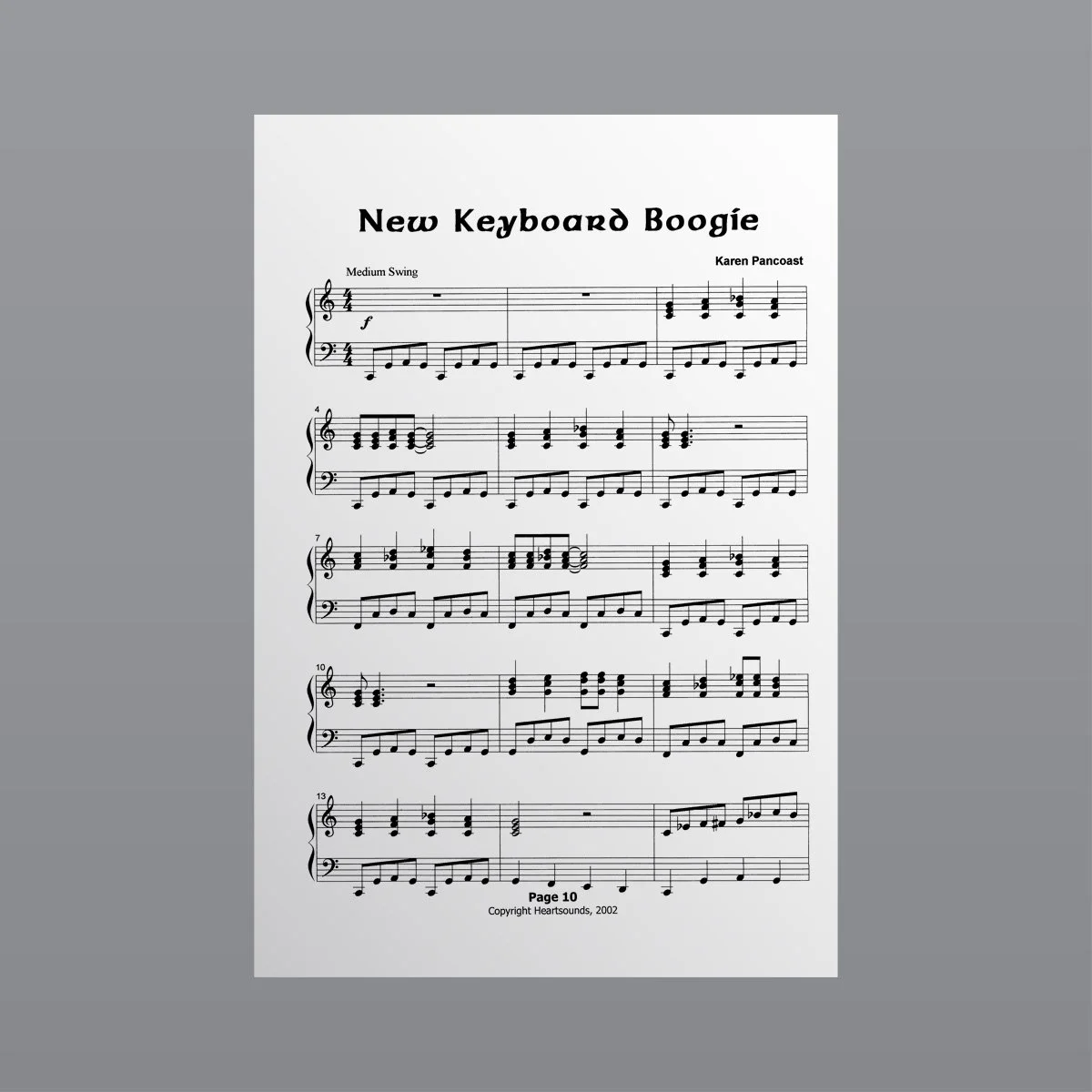 New Keyboard Boogie - Sheet Music
