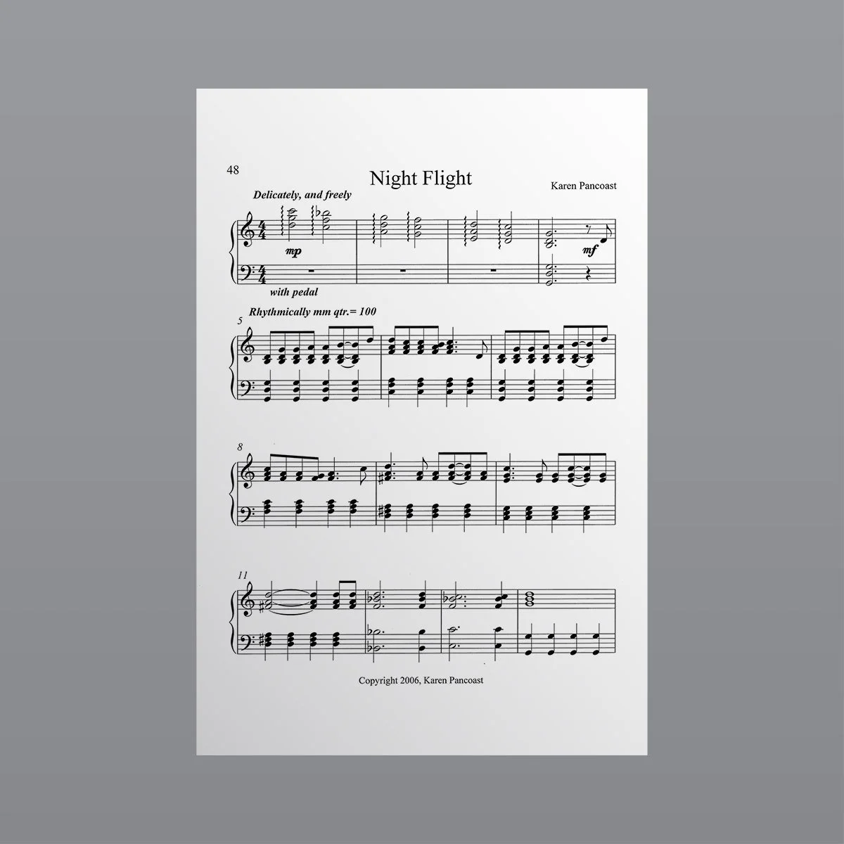Night Flight - Sheet Music