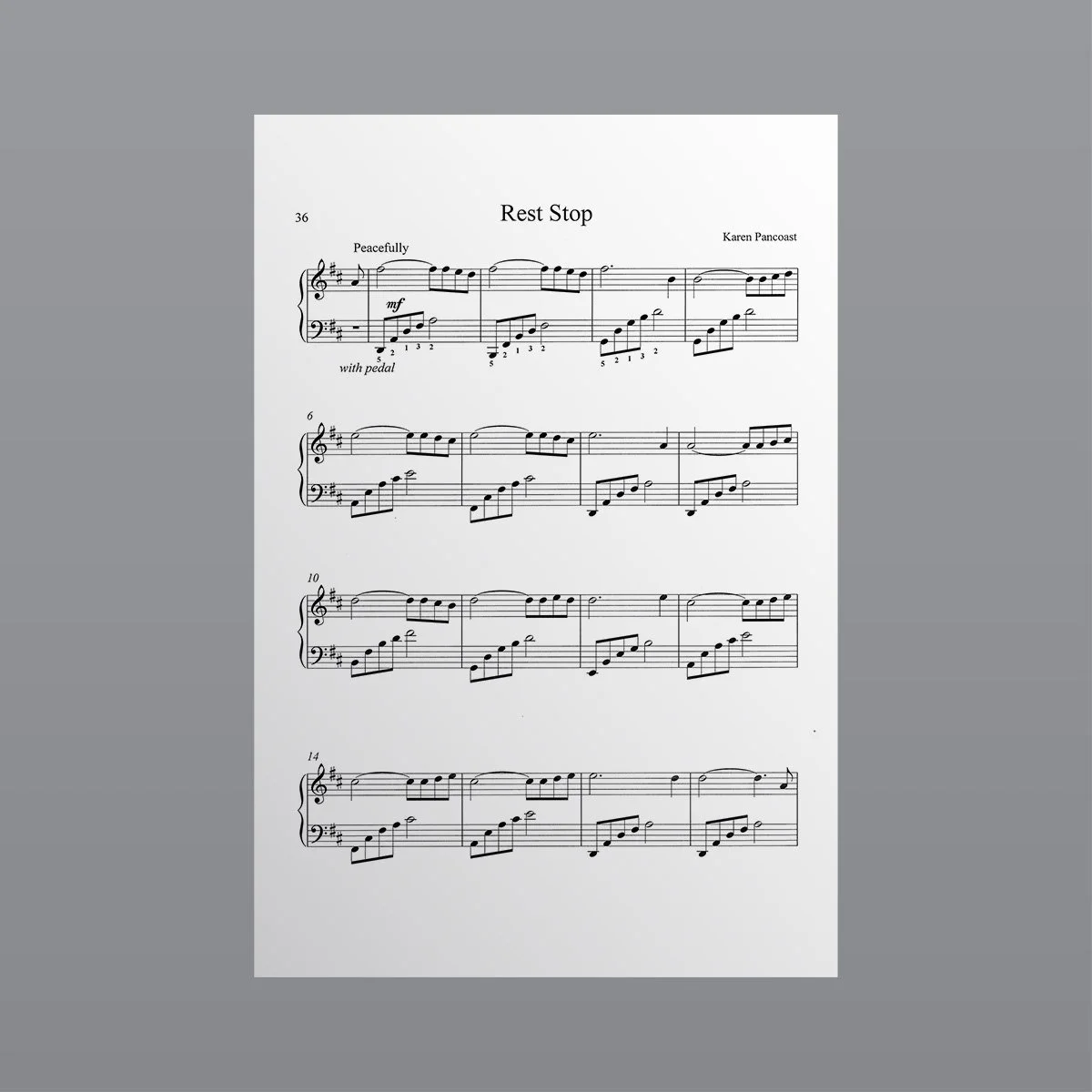 Rest Stop - Sheet Music