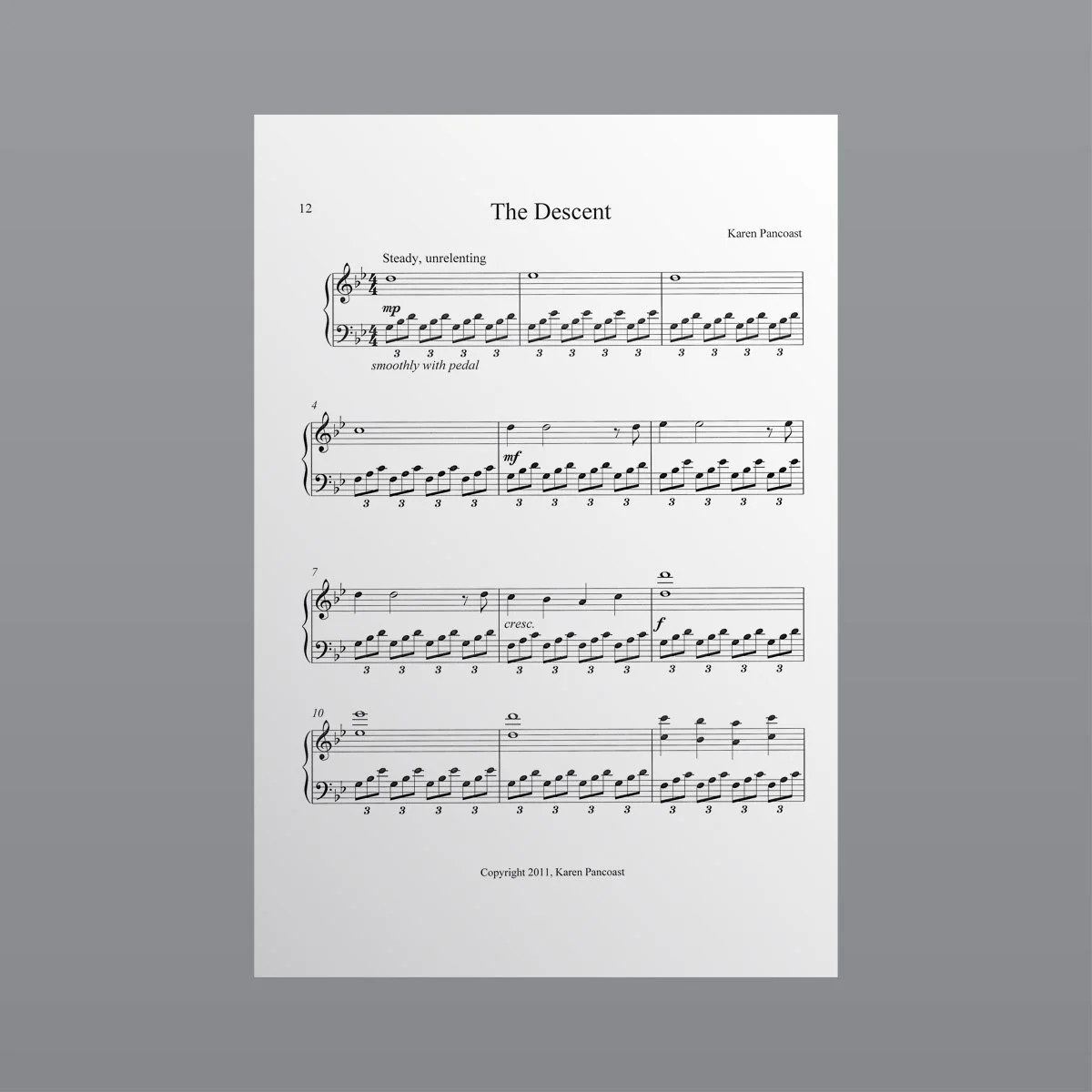 The Descent - Sheet Music