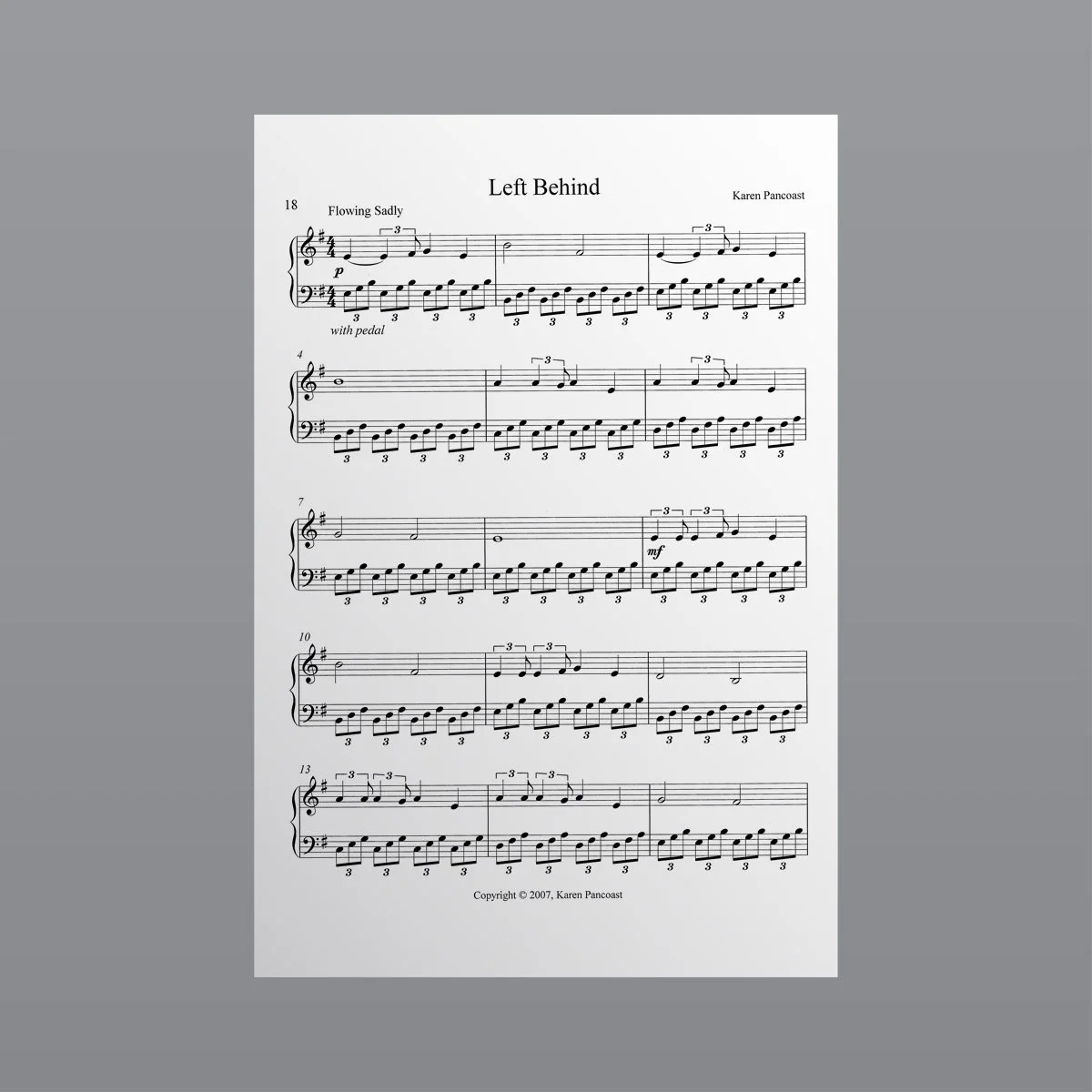 Left Behind - Sheet Music