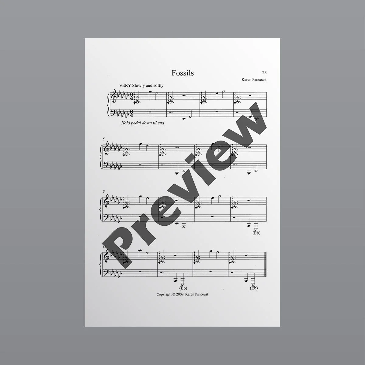 Fossils - Sheet Music