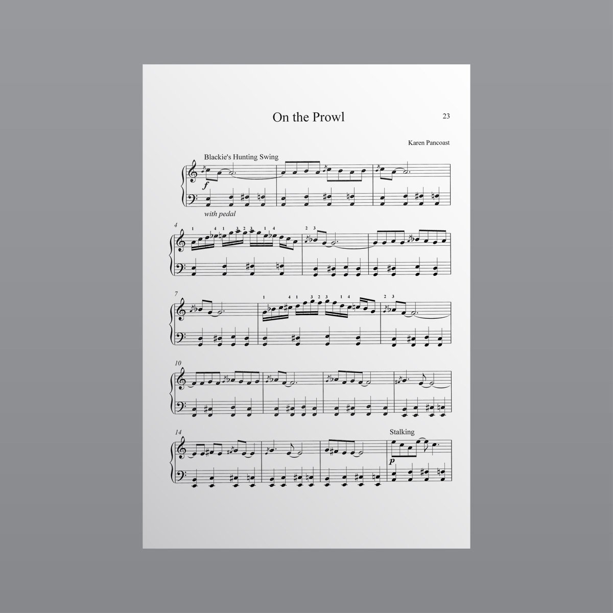 On the Prowl - Sheet Music