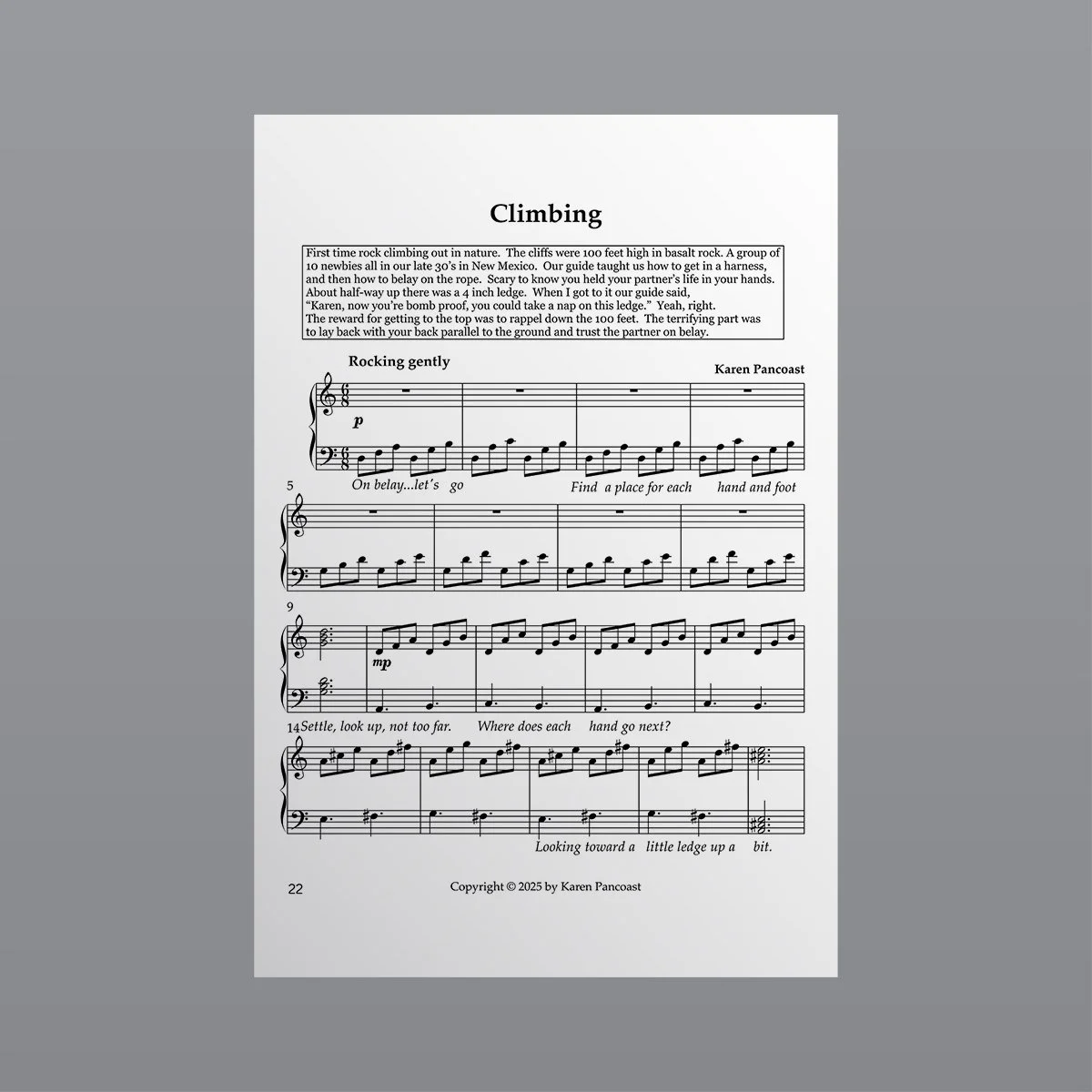 Climbing - Sheet Music