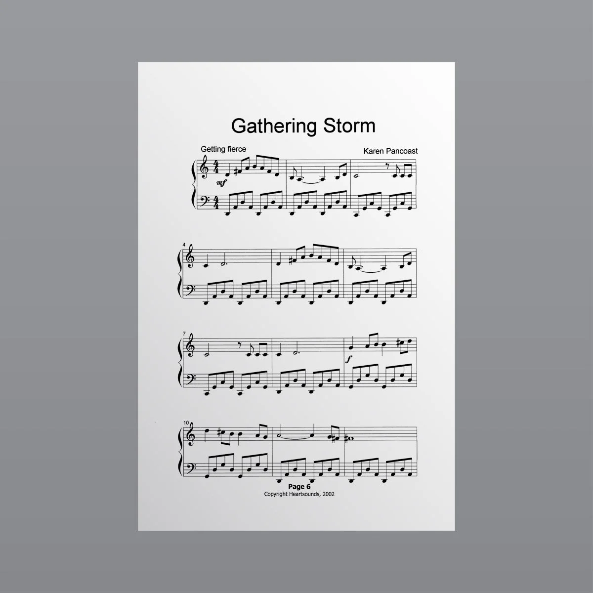 Gathering Storm - Sheet Music