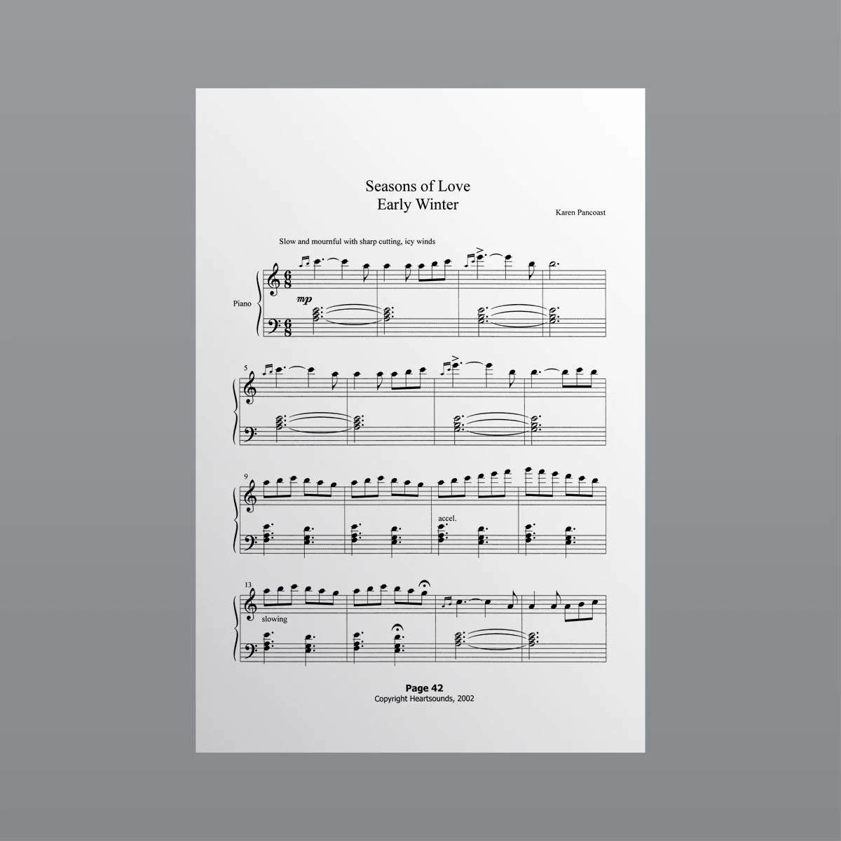 Seasons of Love: False Spring - Sheet Music