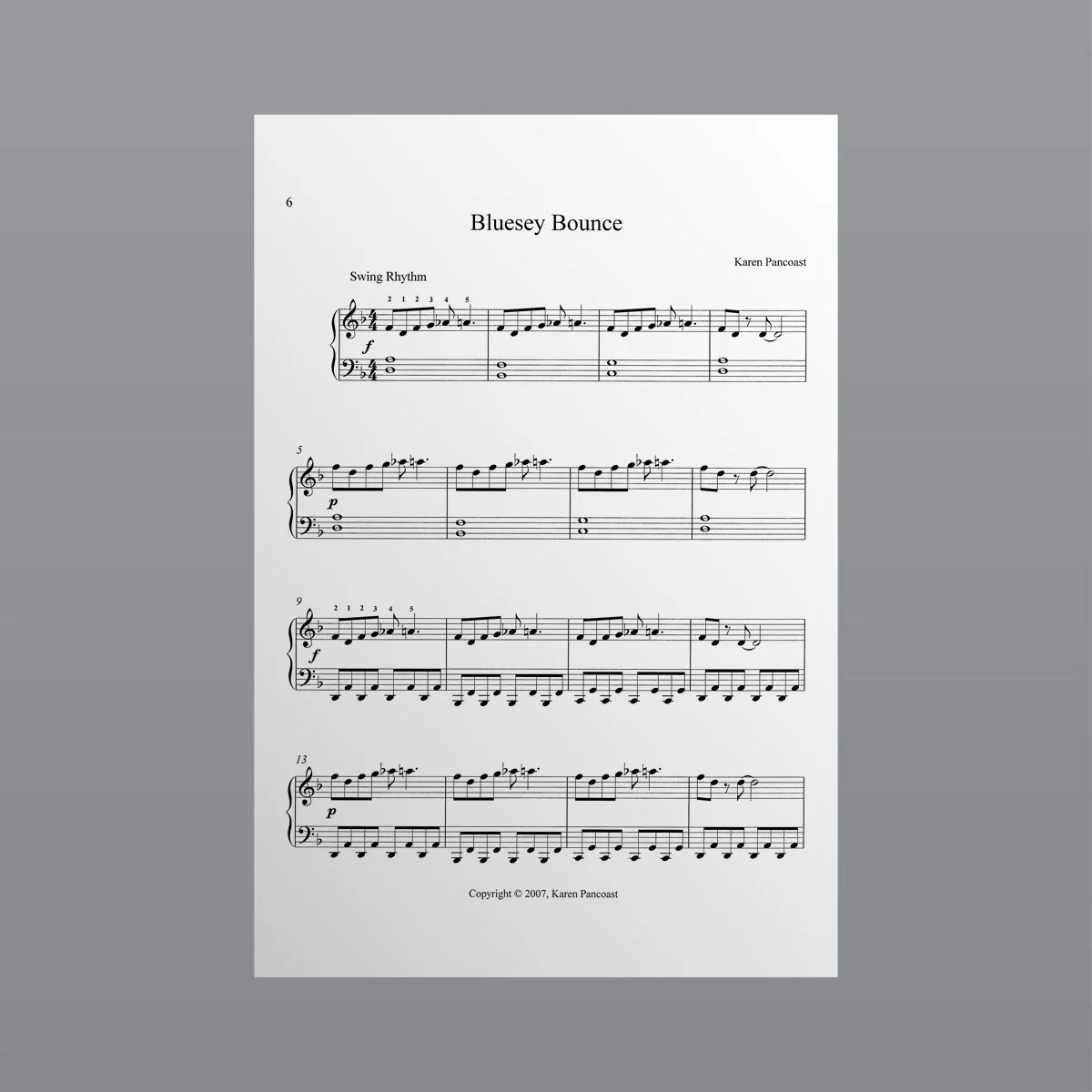 Bluesy Bounce - Sheet Music