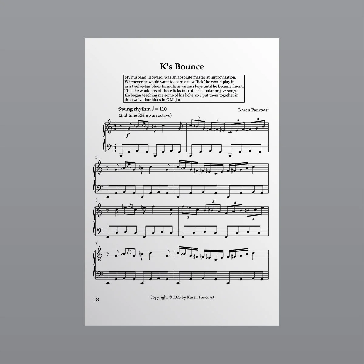 K's Bounce - Sheet Music