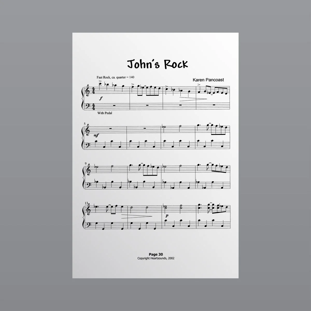 John's Rock - Sheet Music