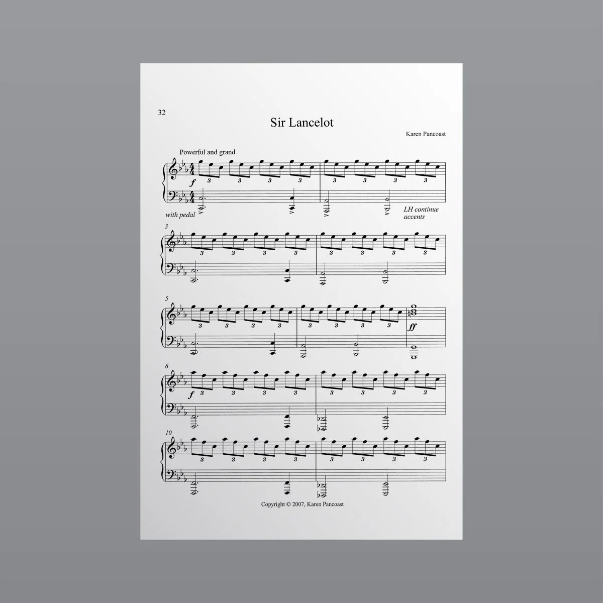 Sir Lancelot - Sheet Music