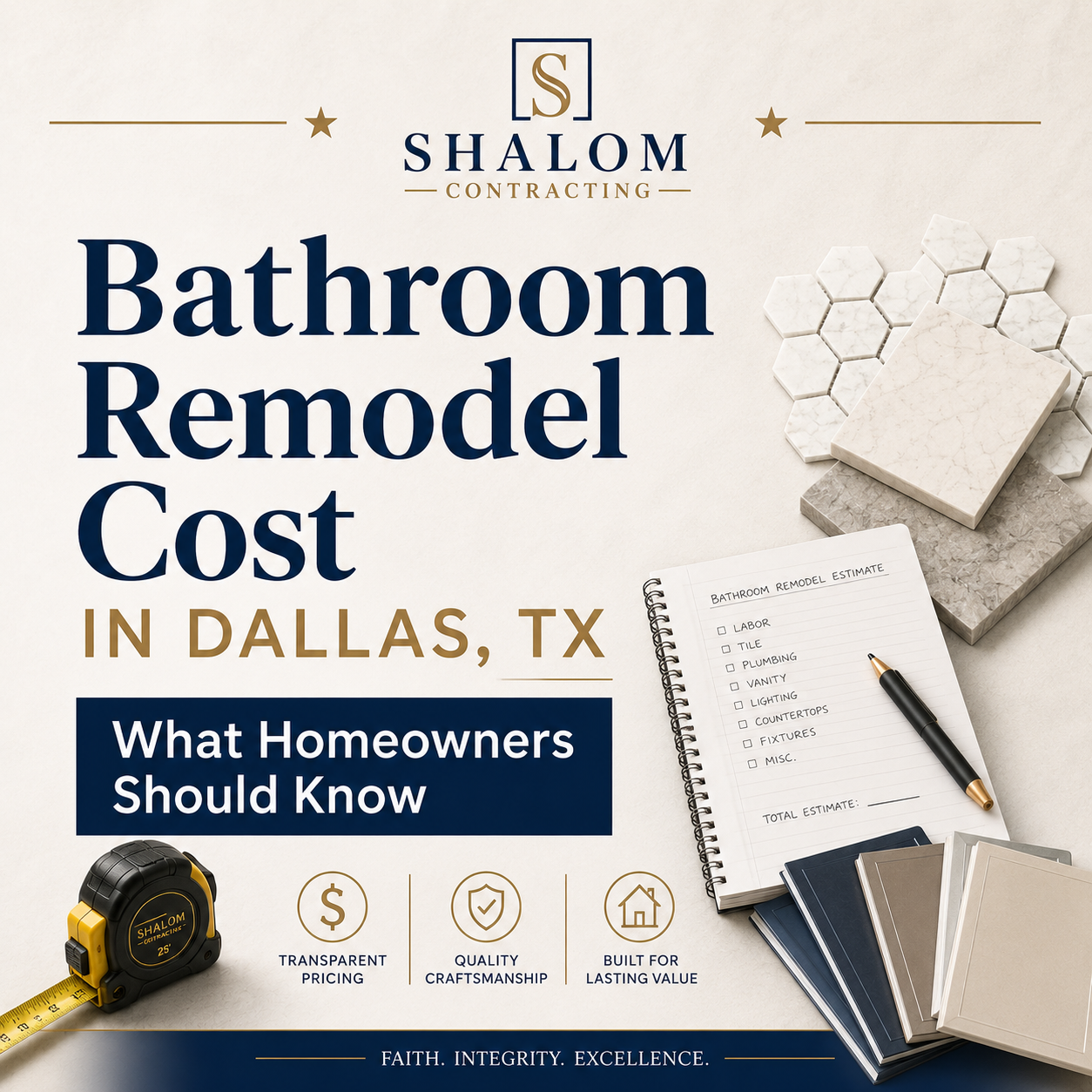 Bathroom Remodel Cost in Dallas, TX: What Homeowners Should Know