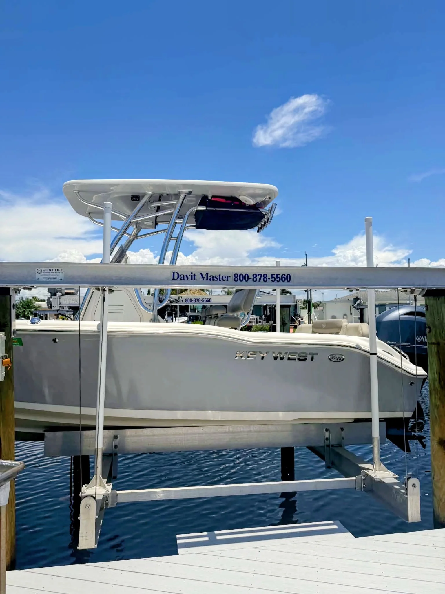 New Boat Lift Installation