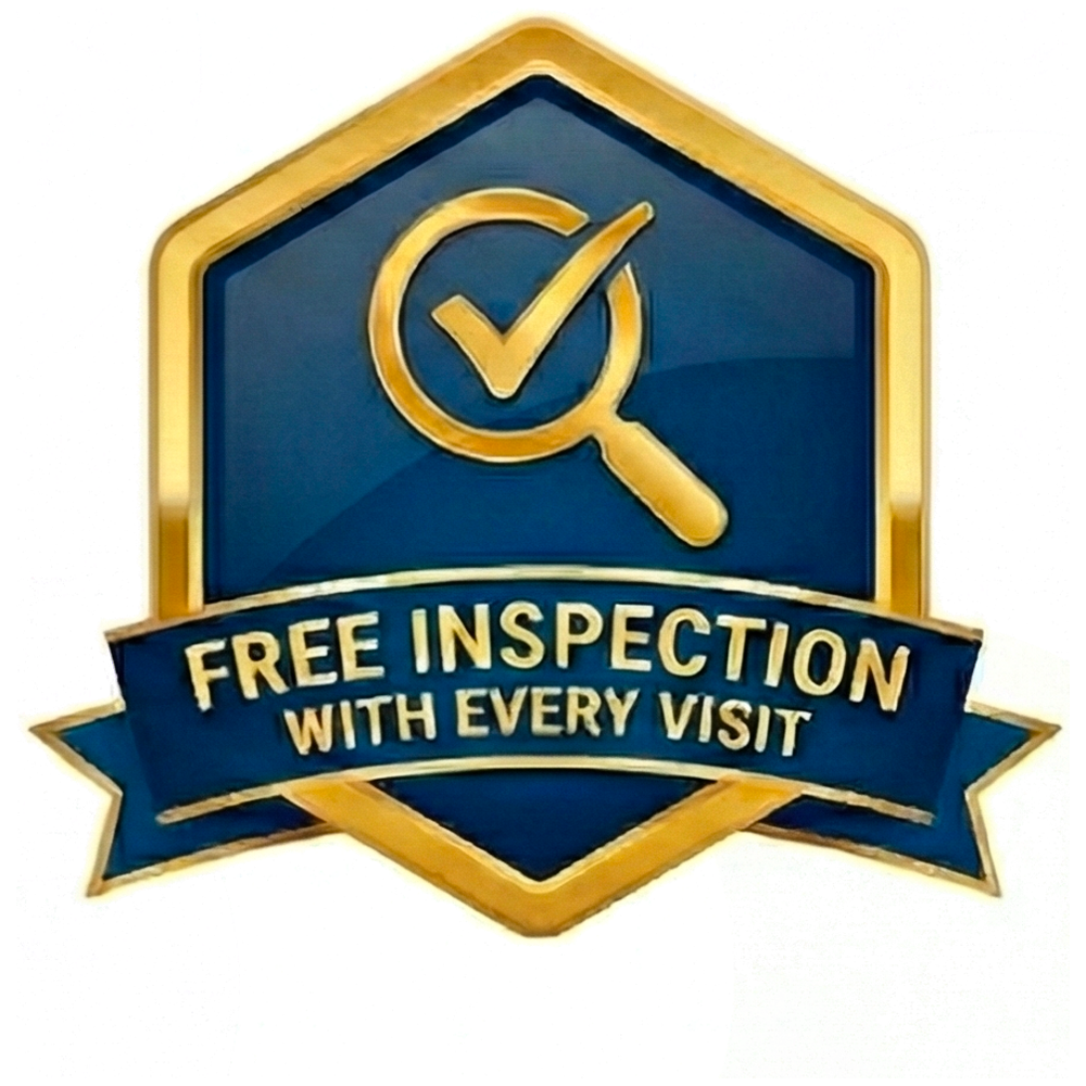 Free Inspection with every service and visit.