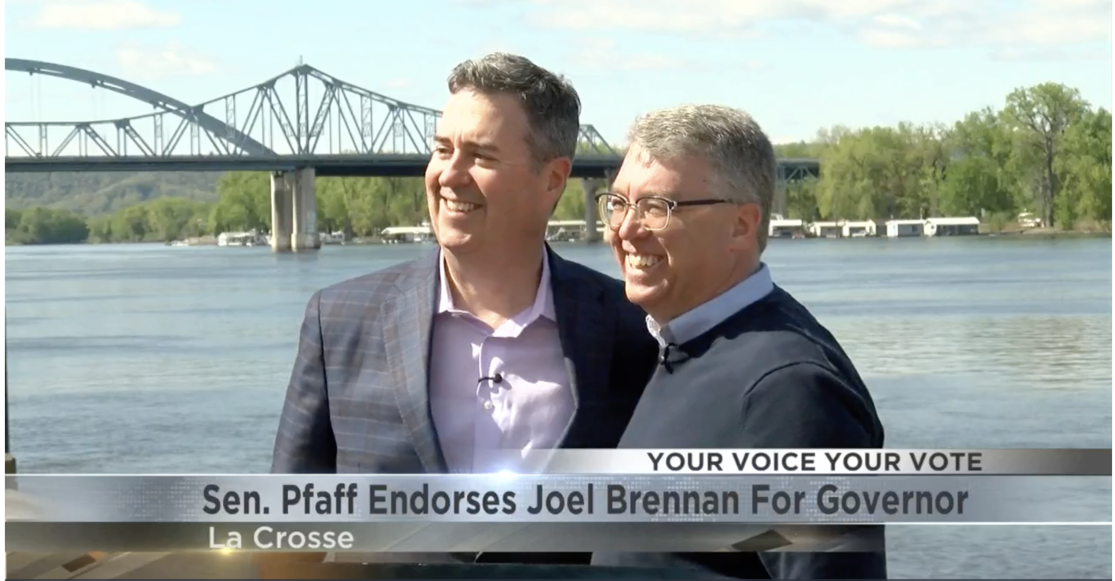 WXOW: Sen. Pfaff endorses Joel Brennan for Wisconsin governor
