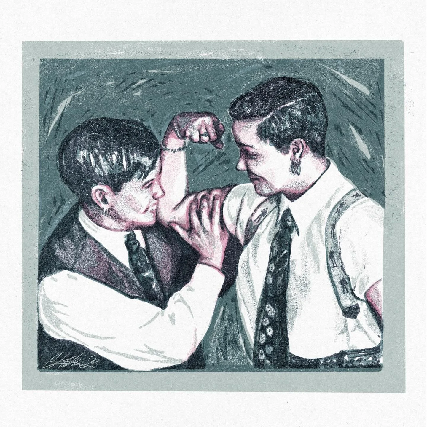 Quick little butch 4 butch illustration :)

#risoprint #illustration #procreate #butch4butch #lesbianvisibility