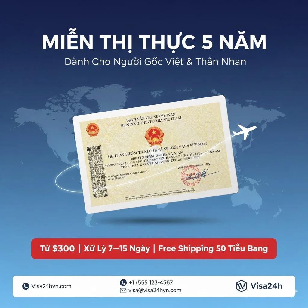5-Year Visa Exemption (Miễn Thị Thực 5 Năm)