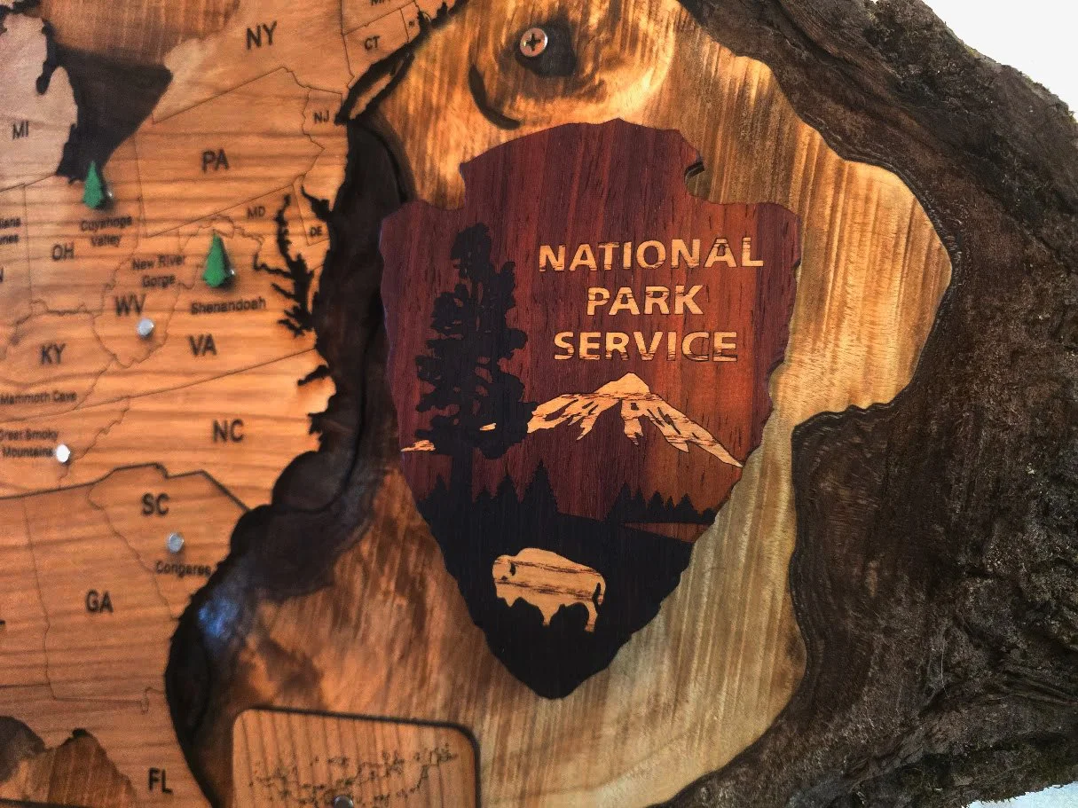 National Park badge magnet