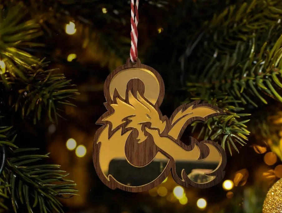 Dungeons and Dragons DND Christmas Tree Ornament