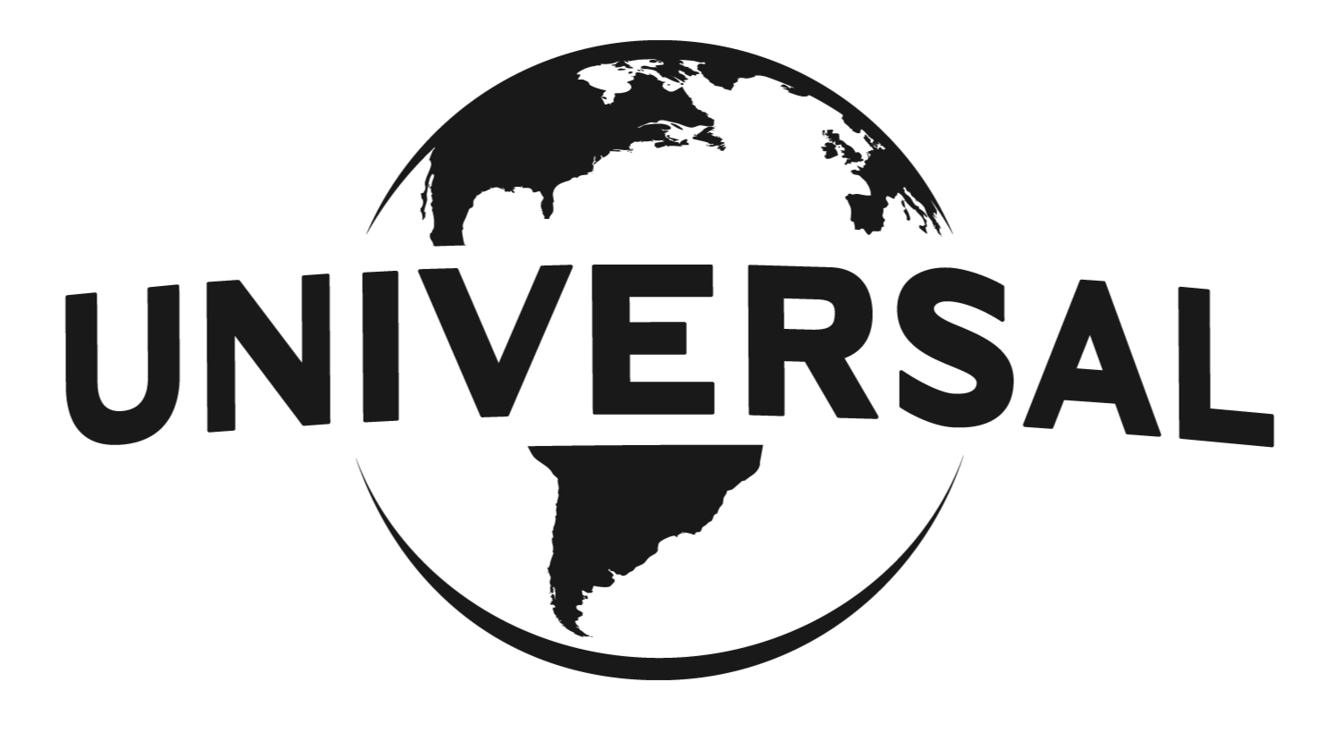 Universal Pictures logo featuring a globe with continents and the word 'Universal' in bold capital letters.