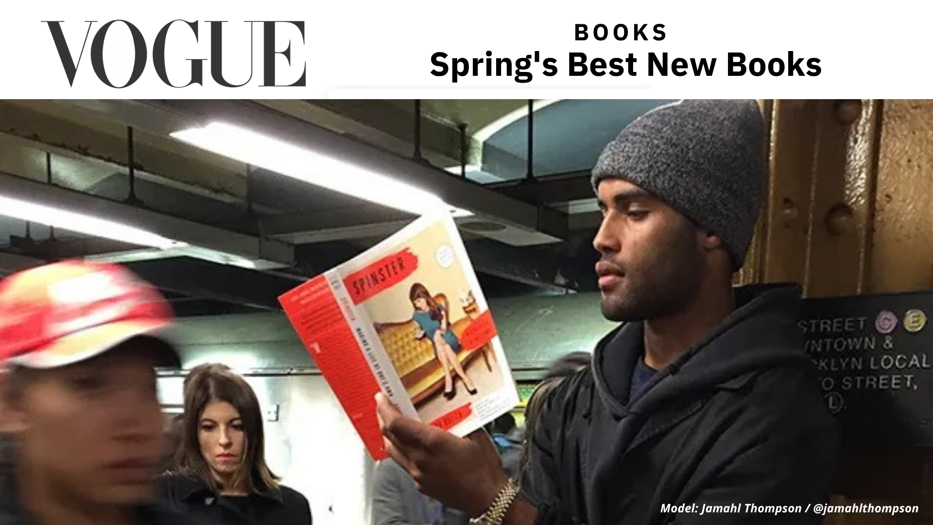 Sample from Vogue Magazine 2015 Spring Culture Guide featuring Spring's Best New Books