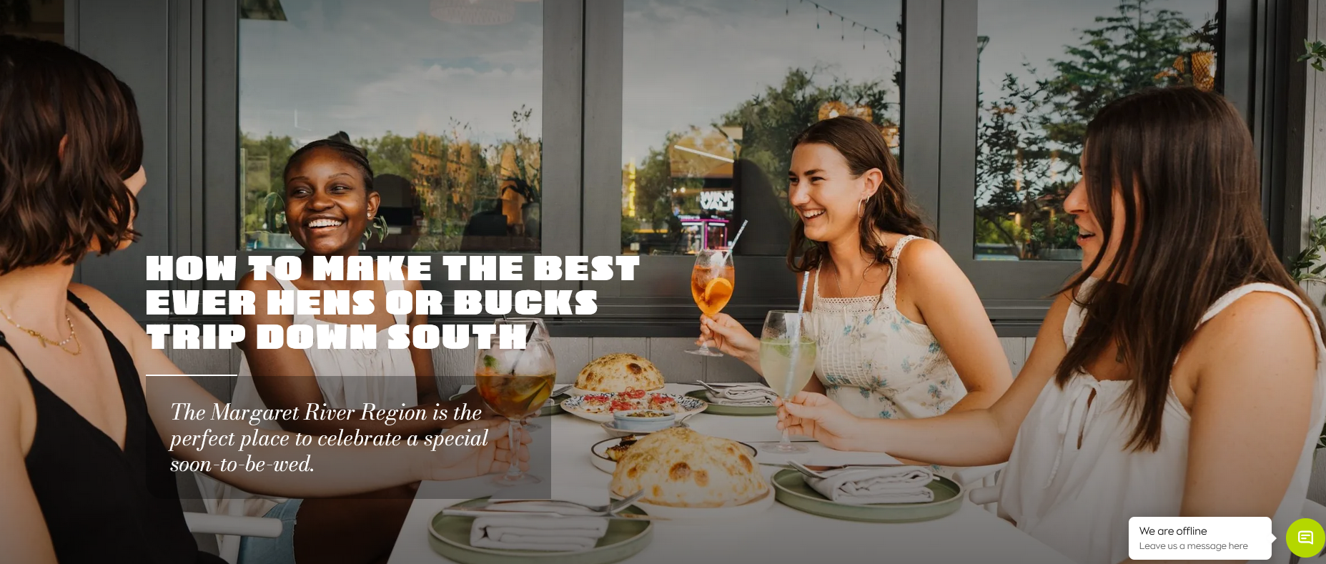 MargaretRiver.com feature: Best Hens Parties in Busselton