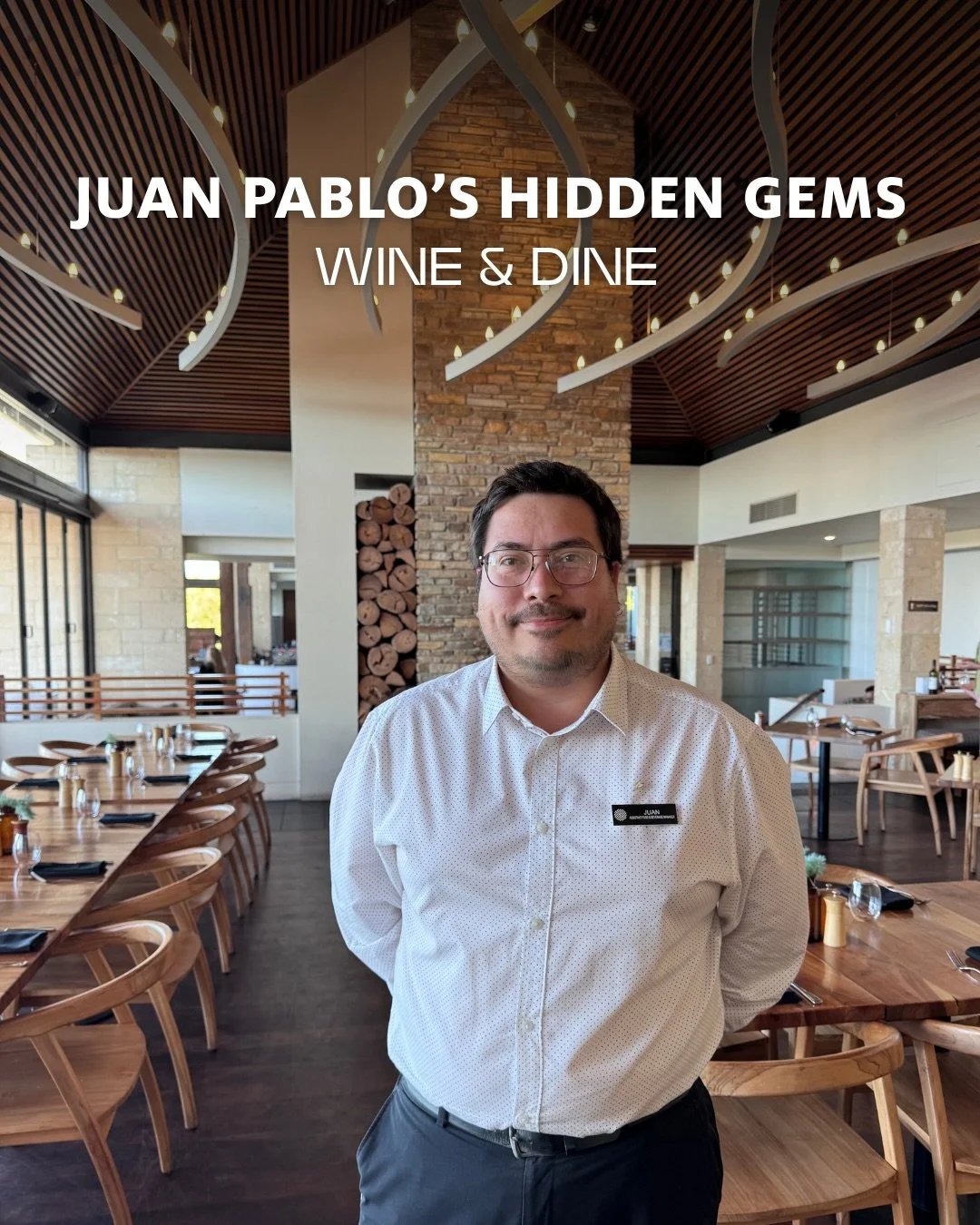 This month we shine a light on Juan Pablo, our wonderful Food &amp; Beverage Assistant Manager, and his recommendations for wining and dining in Margaret River. JP is one of our Heartists who make your Pullman Bunker Bay Resort experience so special 