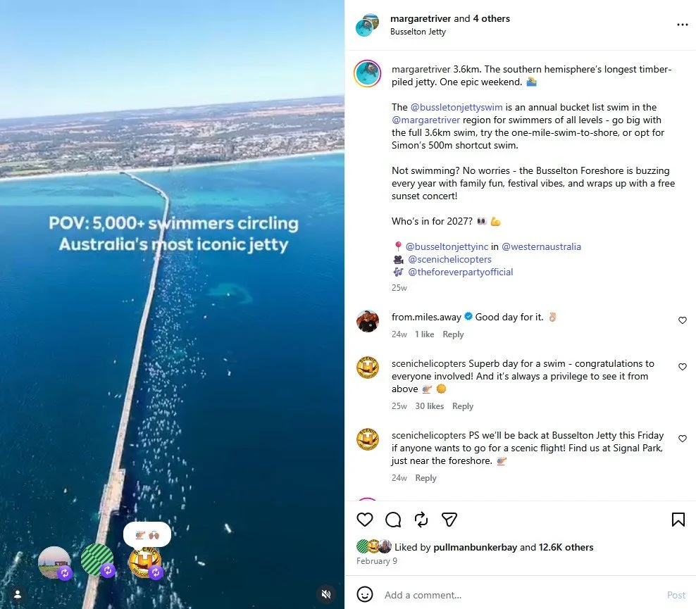 Instagram collab with @margaretriver and @westernaustralia