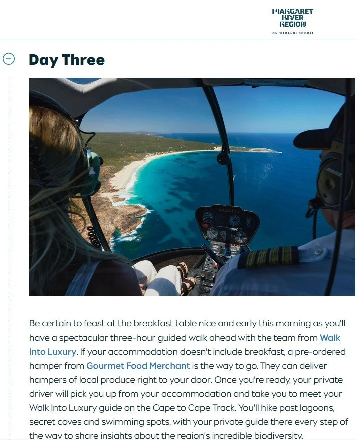 5 Day Luxury Itinerary in Margaret River