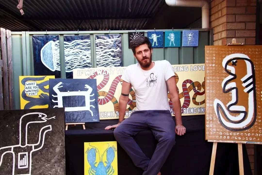 Open Studios begins today ~ and 152 artists are ready to welcome you from 10am.

Pier Paolo Vittone grew up in Italy surrounded by great art. 
"As a child, I drew constantly, but exposure to the great masters of art left me feeling intimidated, 