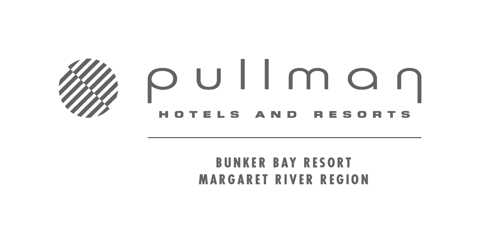 Logo for Pullman Hotels and Resorts, Bunker Bay Resort, located in the Margaret River region.