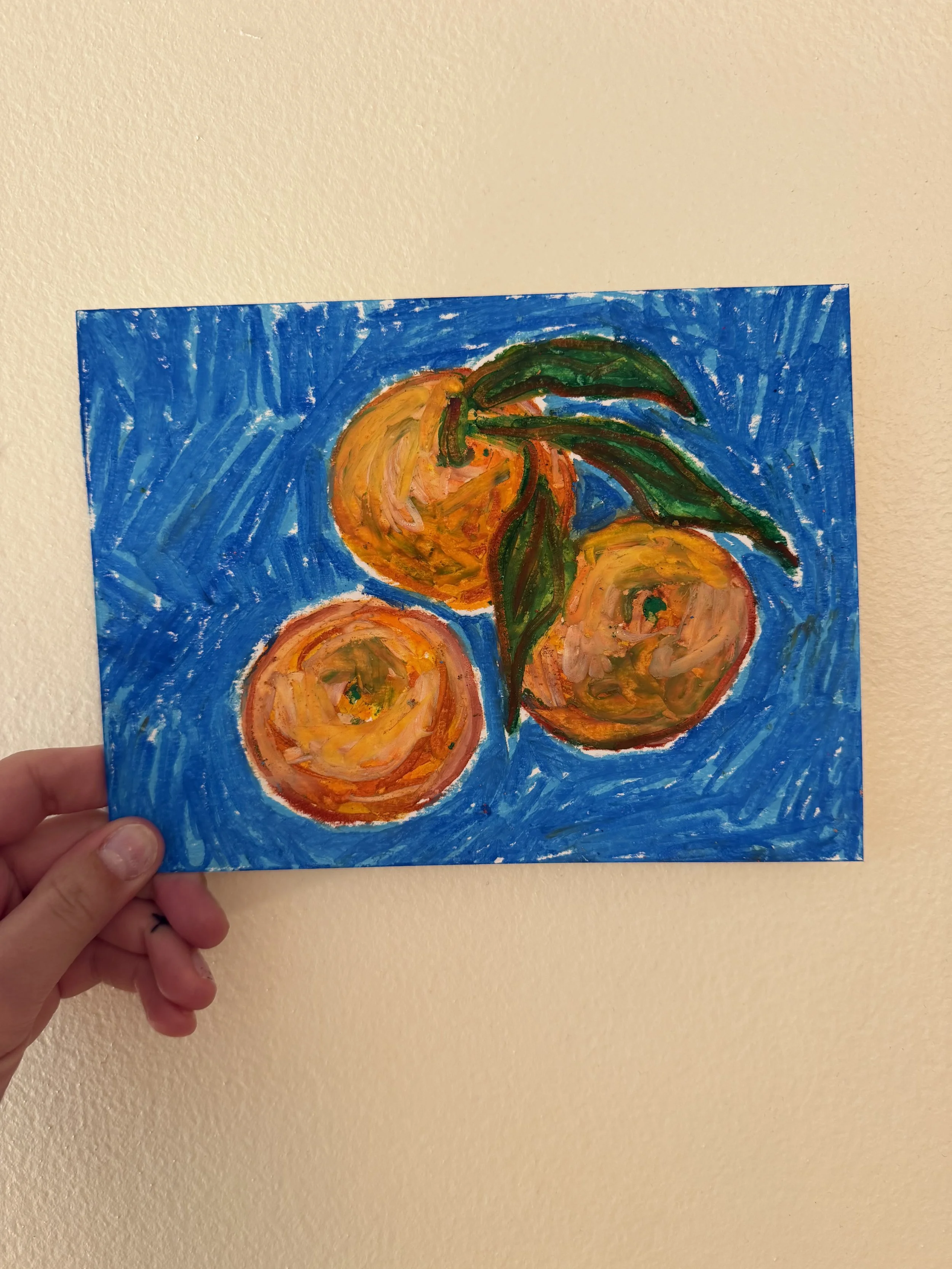 "bunch of cuties" oil pastel