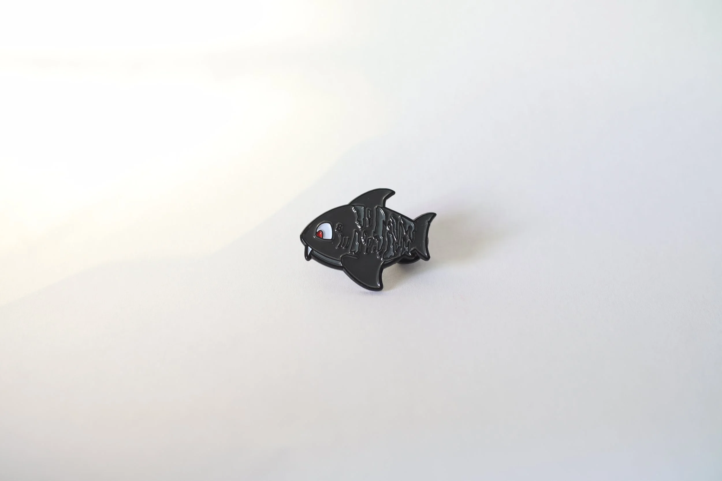 Sabertooth Tiger Shark Enamel Pin