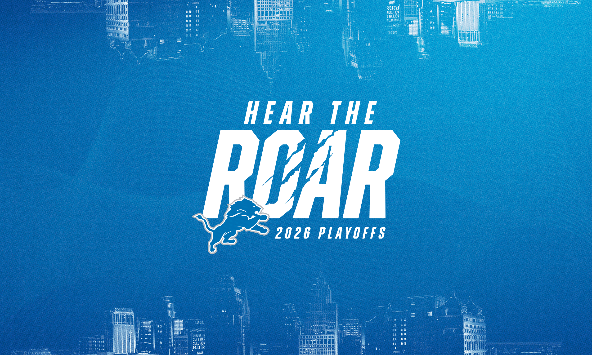 Hear The Roar - Detroit Lions Playoff Concept Campaign