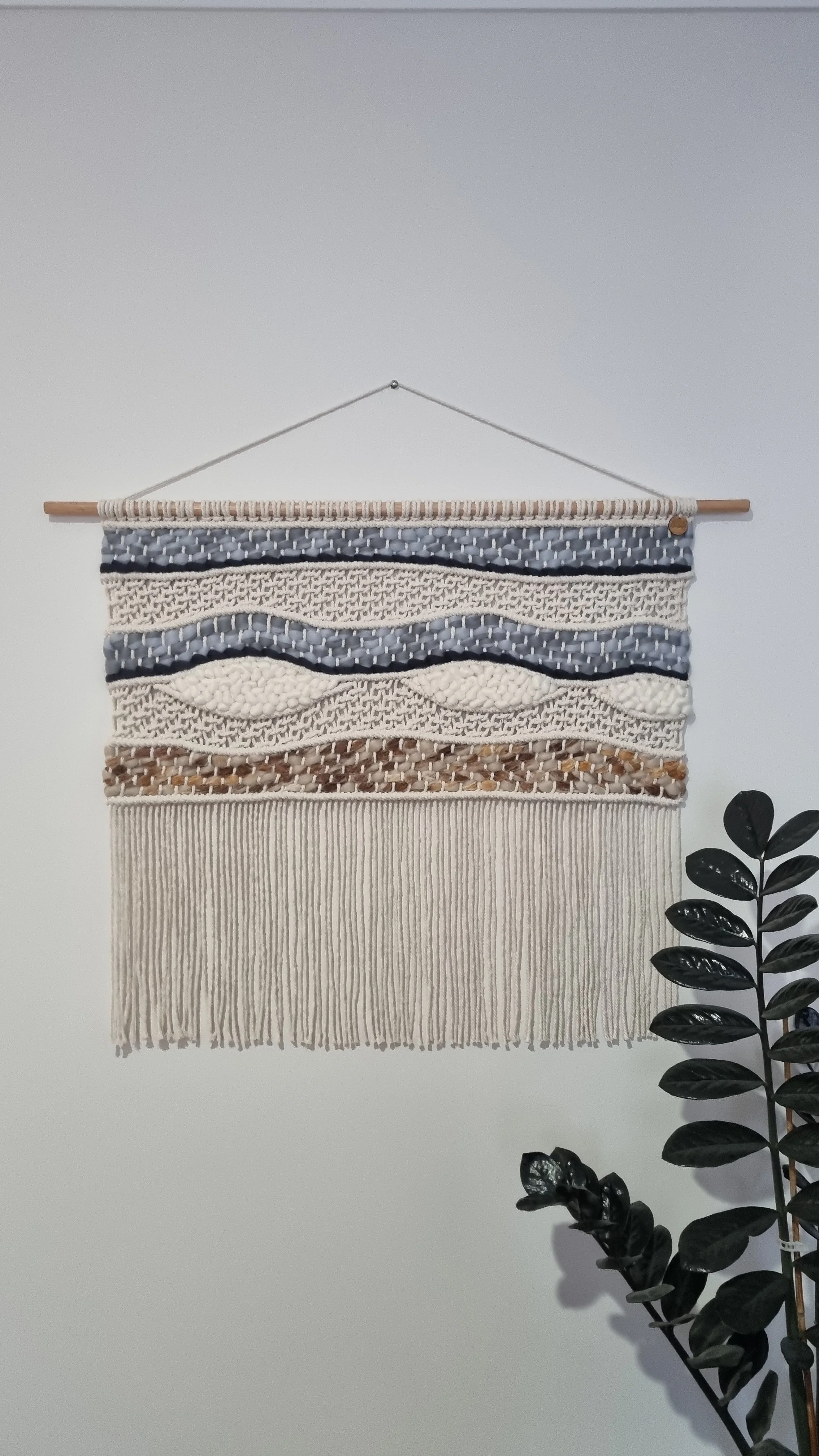 Waiting For A Wave - Woven Tapestry