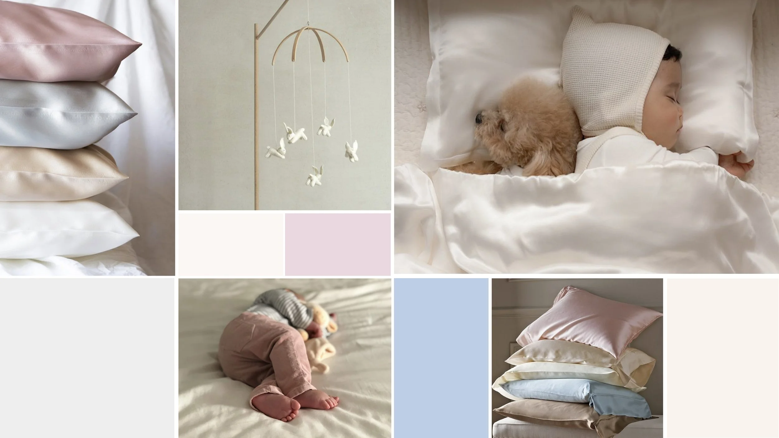 Collage of Little Lovespun branding strategy