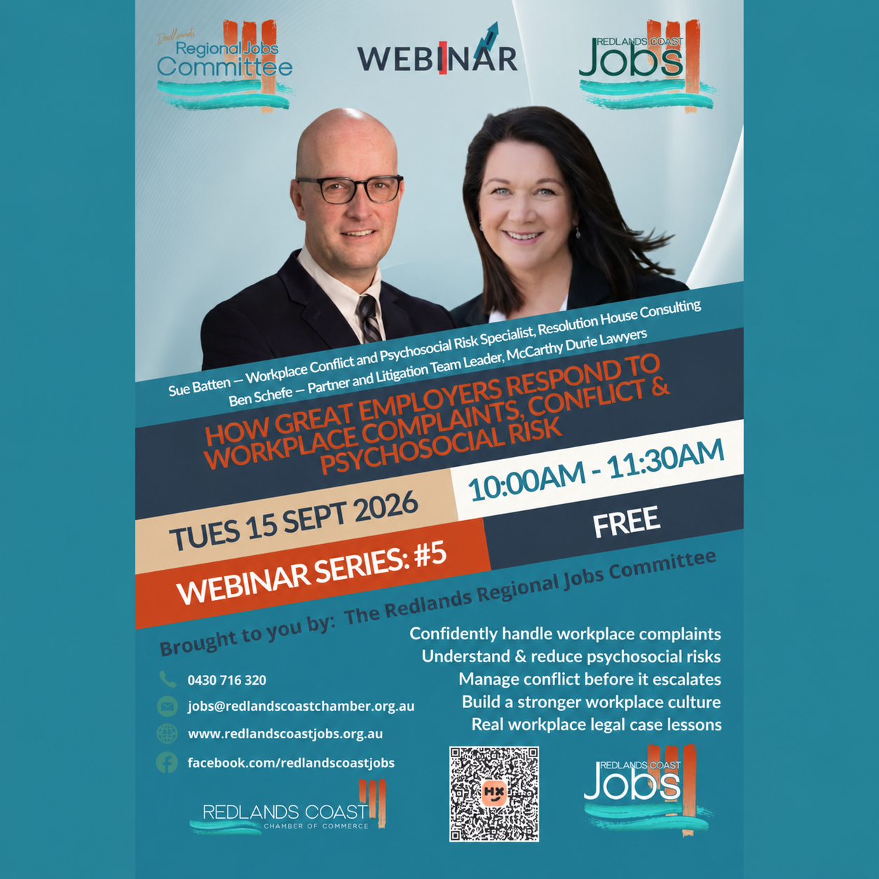 Free webinar: Workplace complaints, conflict and psychosocial risk