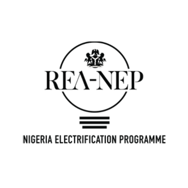 Logo for the Nigeria Electrification Programme (REANEP) featuring a stylized tree and electrical symbol.